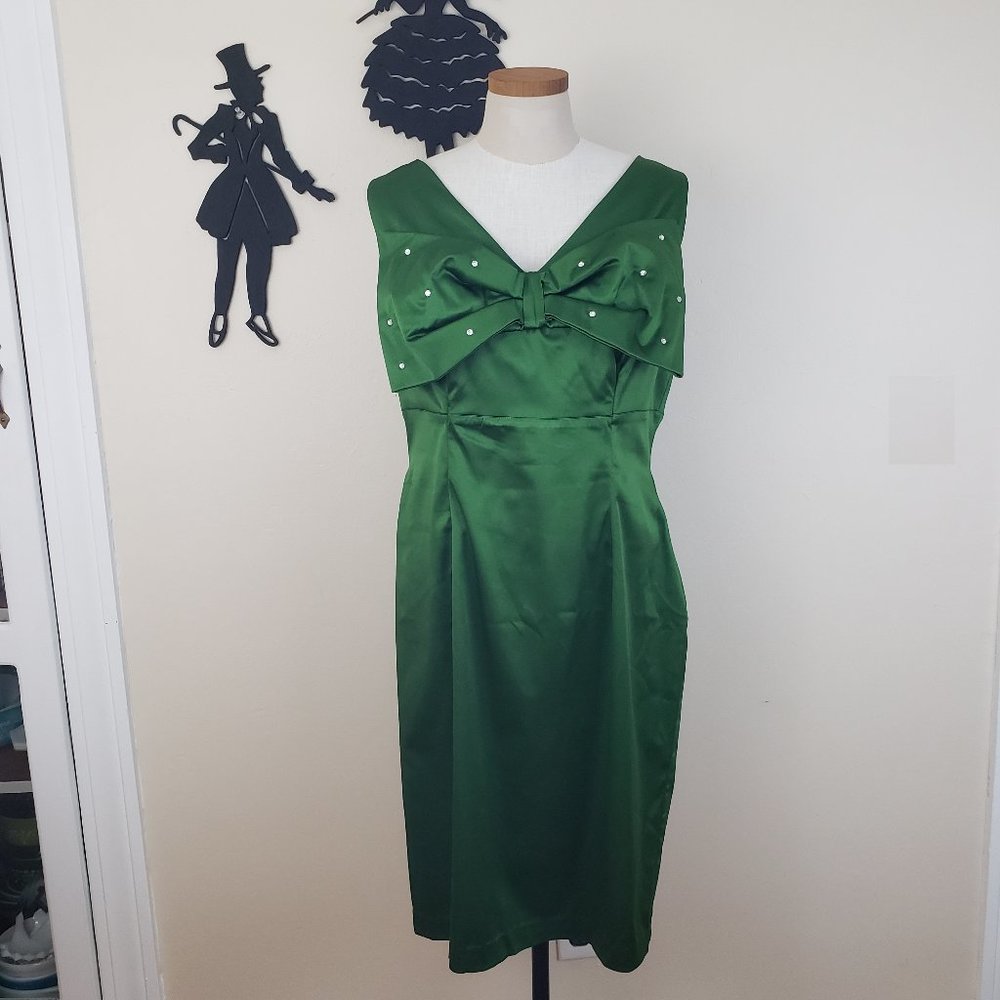 Pinup Couture Green Sophia Dress Size XXL - Picture 3 of 11
